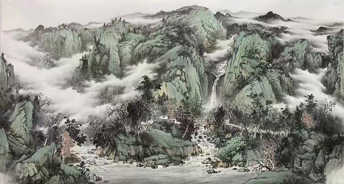 溪山暮霭